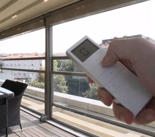 Uzaktan Kumandalı Cam balkon