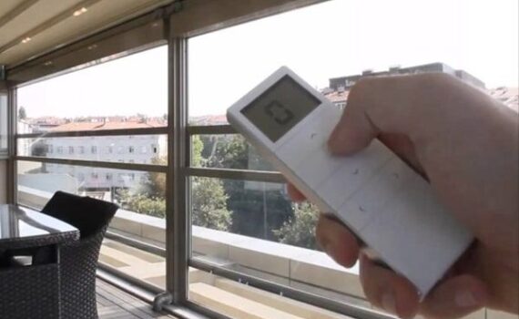 Uzaktan Kumandalı Cam balkon